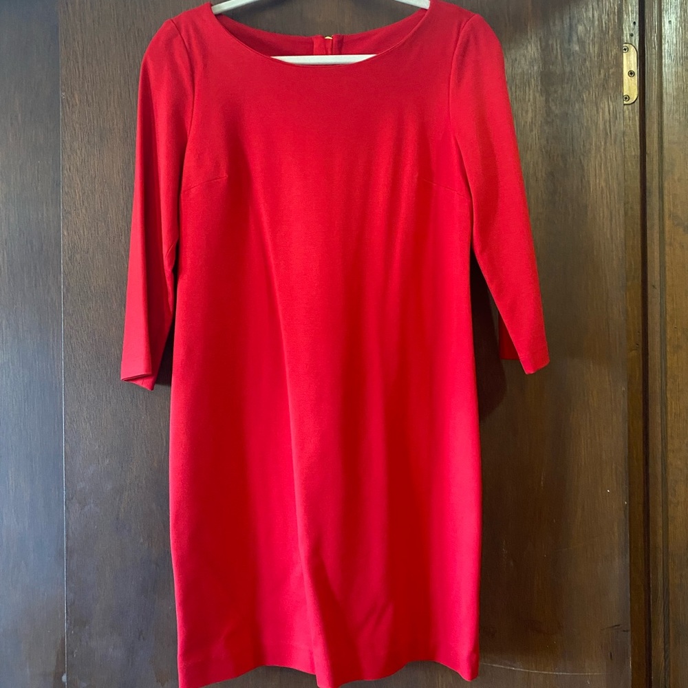 Red, Banana Republic Dress with Sleeves, 6P